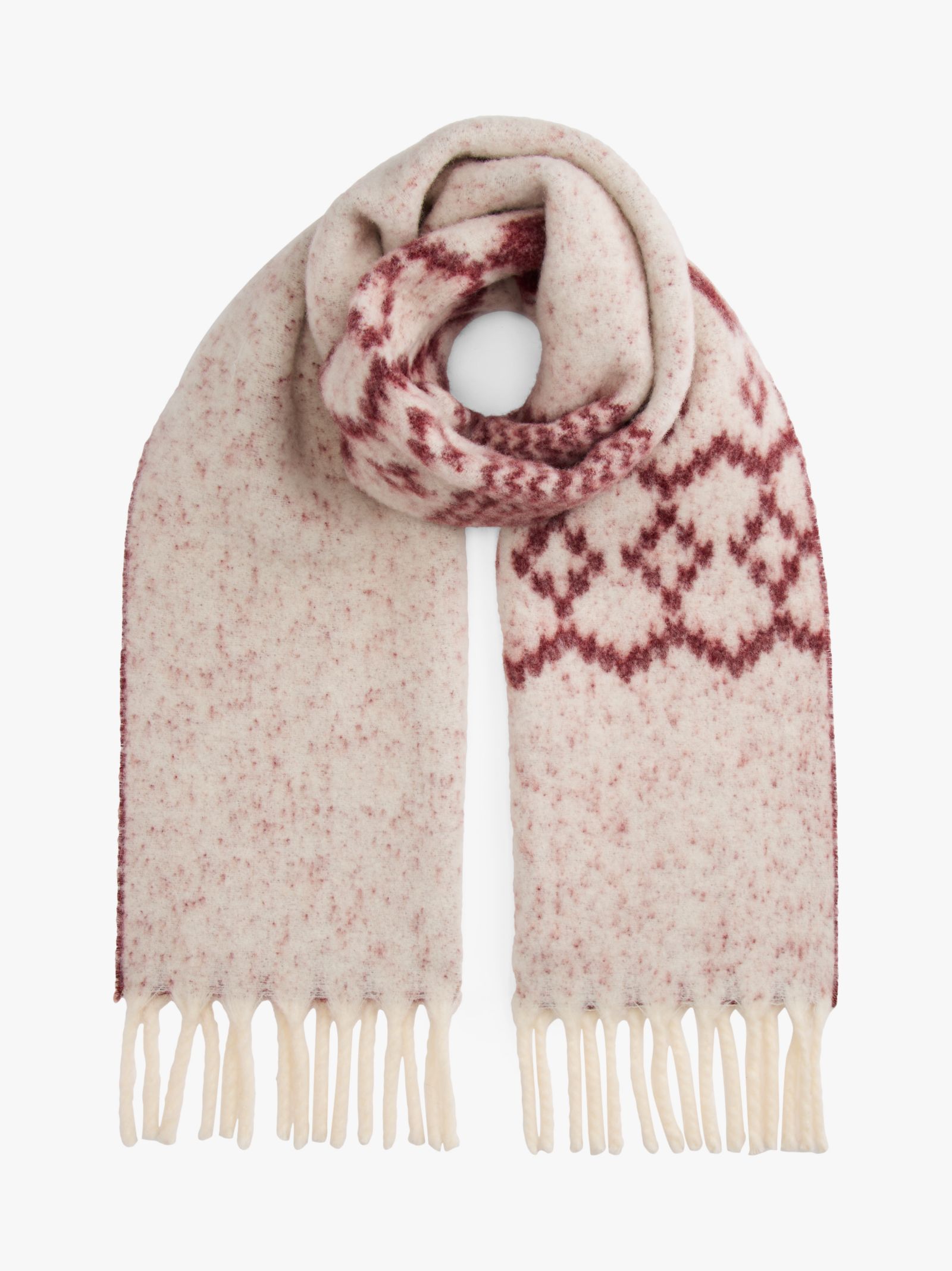 Tommy Hilfiger Fair Isle sjaal van wolmix