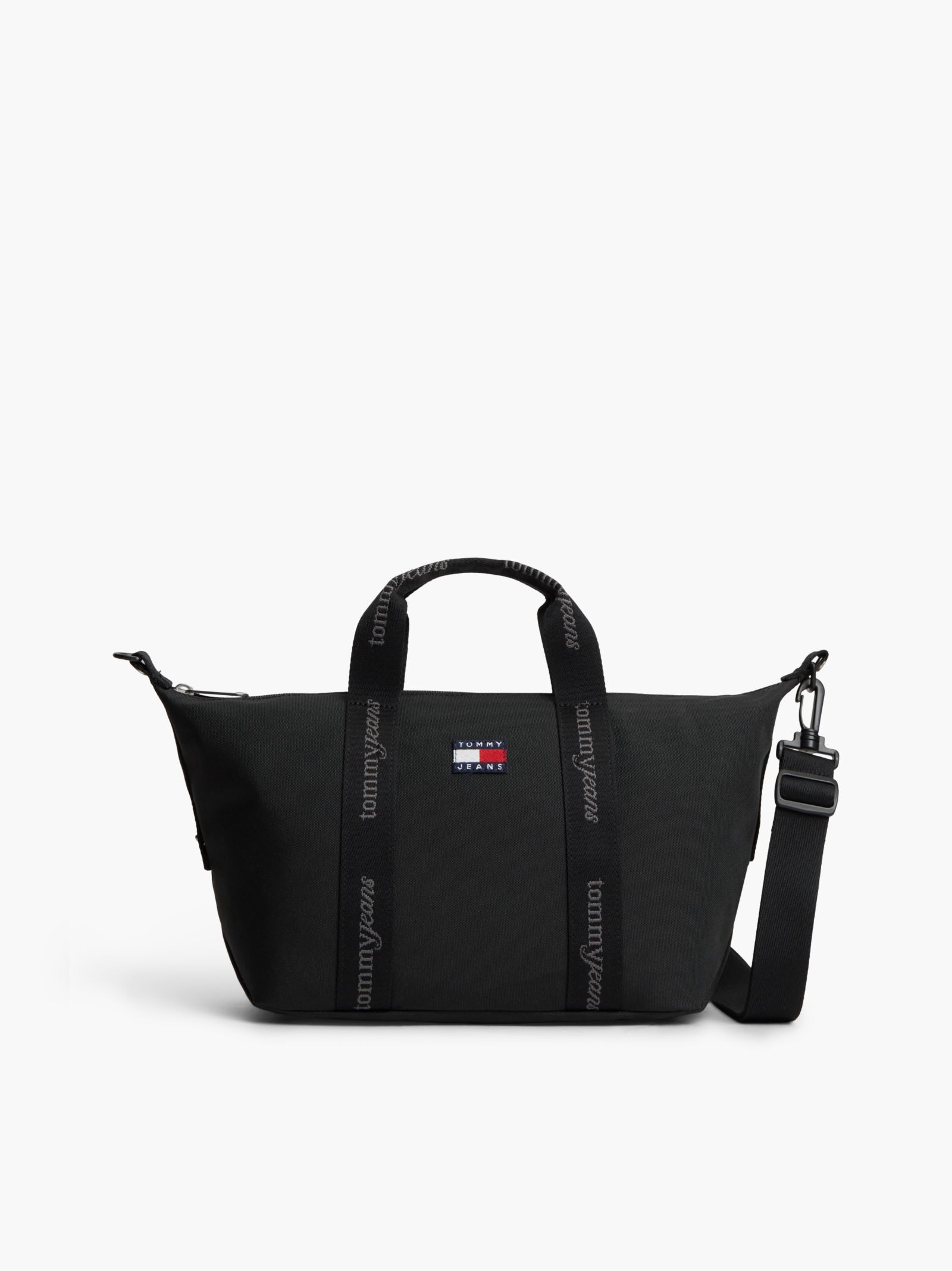 Tommy Jeans Essential shopper met repeat logo for women in zwart